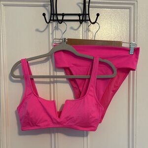 Aerie Pink Bikini Swim Set